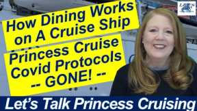 CRUISE NEWS! PRINCESS CRUISES ENDS COVID PROTOCOLS DINING ON CRUISES STORM TO COME FOR THE LOVE BOAT