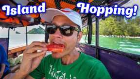 Island Hopping in Krabi!! Family LONG-TAIL BOAT Trip + Island Lunch in Thailand!