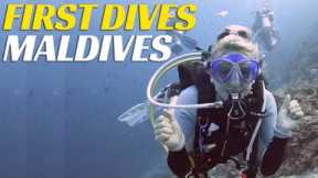 FIRST Scuba Dive In The MALDIVES! - Family Dive Adventures Maldives - Ep 77