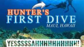 Maui, Hawaii VLOG - Scuba Diving - Hunter's 1st Open Water Dive!!