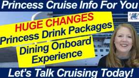 BREAKING CRUISE NEWS! HUGE CHANGES TO PRINCESS DRINK PACKAGES NO MORE SODA OR COFFEE ONBOARD UPDATES