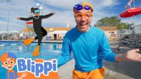 Blippi Learns How To Underwater Scuba Dive! | Educational Videos for Kids