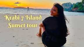 Krabi 7 island Sunset tour by speed boat August 2022| Railay Beach | Thailand l | Half day | tourism