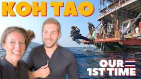 We Tried SCUBA DIVING on KOH TAO (one of us failed...) Thailand Travel Vlog 2023 w/La Bombona Diving