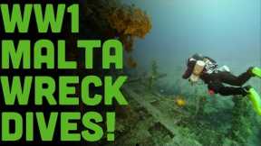 Incredible WWI Wreck Diving In Malta!