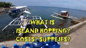 WHAT IS ISLAND HOPPING?  WHAT DOES IT COST AND WHO SUPPLIES THE FOOD & GEAR?