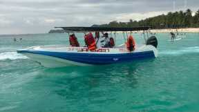 Our jet boat ride to go island hopping!