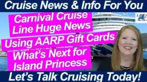 CRUISE NEWS! ISLAND PRINCESS | SHIP HITS BRIDGE |HUGE CARNIVAL Update CRUISE LINE GIFT CARD HOW TO