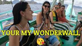 GROUP TRAVEL ISLAND HOPPING TOUR SINGING FUN ACTIVITY ON THE BOAT.