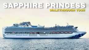 Sapphire Princess | Full Walkthrough Ship Tour & Review 4K | Princess Cruises 2023