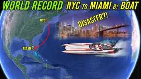 Epic Ocean Voyage Turns Into World Record Disaster! NYC to Miami By Boat In 1 Day Ep3 by Howe2Live