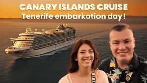 Canary Islands CRUISE! Embarkation Day in Tenerife on P&O Azura! 🚢☀️ Travel Day & Boarding the ship