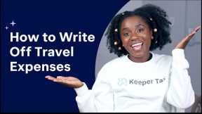 Writing Off Travel Expenses | Business Travel Deduction