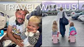 EARLY MORNING FLIGHT WITH KIDS! | Luyendyk Family Travel Vlog