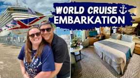 WORLD CRUISE: 60 DAYS STARTS NOW 🌍 Auckland Embarkation 🛳️ P&O Cruises Arcadia Mini-Suite Cabin Tour
