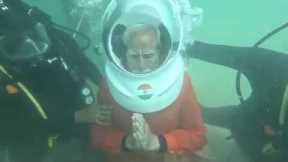PM MODI SITS IN DHYAN UNDERWATER, OFFERS MORPANKH AT SUBMERGED DWARKA, ‘MORE THAN COURAGE…’.