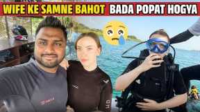 Scuba Diving with Wife Went Wrong in Andaman & Nicobar Islands 😢||Indian Ocean