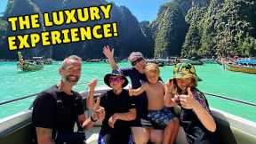 $500 PRIVATE LUXURY BOAT TOUR to PHI PHI ISLAND in KRABI, THAILAND 🇹🇭