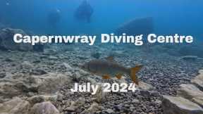 A quick visit back to Capernwray scuba diving centre to check on the fish