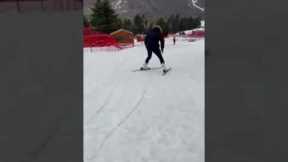 Failed skiing ⛷️ #travel #funny #fail #funnyvideo #funnyshorts #fails #failure