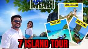 Krabi 7 island tour Vs Krabi 4 island tour | Speedboat Vs  Longtail boat | 7 islands sunset tour