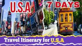 travel itinerary for USA | usa itinerary | usa  trip itinerary | america travel itinerary