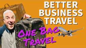 One Bag Travel for Business Travelers