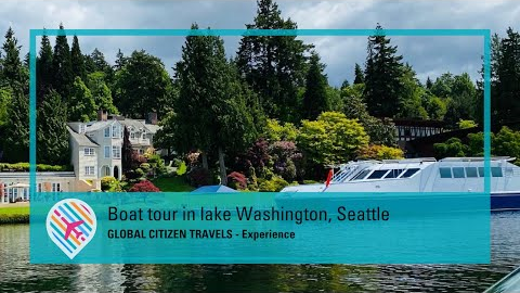 Boat tour in lake Washington, Seattle