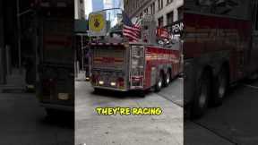 NYC Firefighter Has Mad Driving Skills! 😱 #shorts