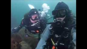 Scuba diving at Cove 2, West Seattle, Washington