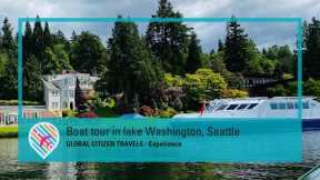 Boat tour in lake Washington, Seattle