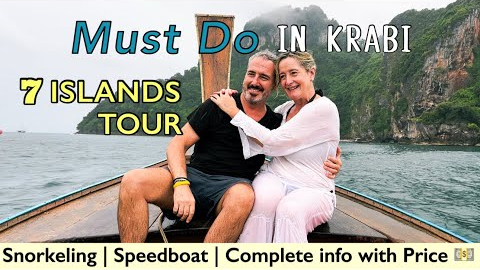 Krabi 7 Island Sunset Tour with BBQ Dinner & Snorkeling | Longtail Boat vs Speedboat