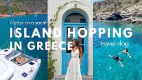 greek island hopping on a yacht for a week 🇬🇷