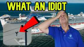 IDIOT ARRESTED TRYING TO CLIMB ONTO CRUISE SHIP, CRUISE NEWS