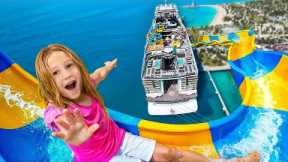 Nastya and Evelyn go on an exciting fun cruise