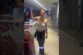 Woman has airport meltdown...but at