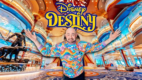 Disney Destiny Cruise Ship Tour - BRAND NEW CRUISE SHIP!