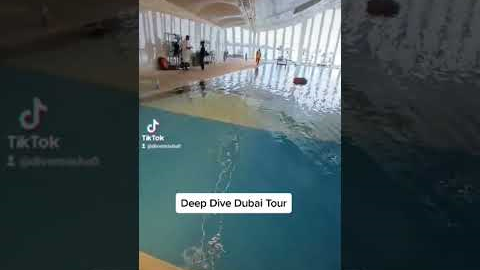 Tour in Deep Dive Dubai #deepdivedubai #scubadiving #shorts
