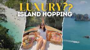 We Tried a LUXURY Longtail Boat in Krabi (Hong Island + 4 Islands) | Part 2