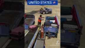 Baggage handling in the world 😂 #explore #travel #funny #airport #plane #baggage