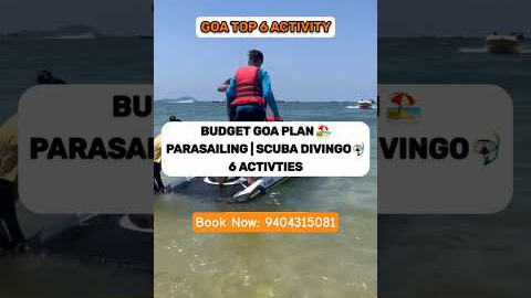 Goa Top 6 Activities | Scuba diving in goa | Goa vlog | Goa Trip | Vacation #goa #beach