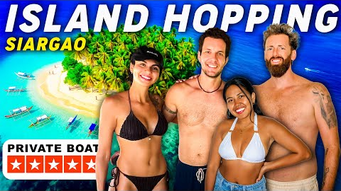 $260 Private Boat Tour 🇵🇭 Siargao Island Hopping with Jumping Places