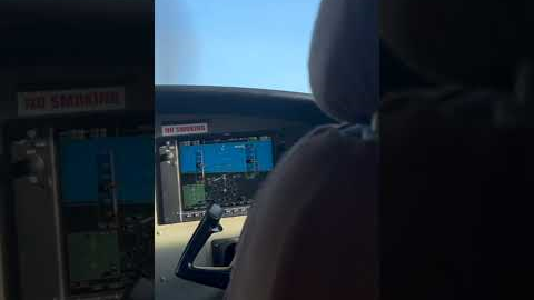 Sitting Behind Pilot Landing In African Island For Dive Trip