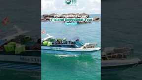 What makes the Luxury 4-Island speedboat tour special?