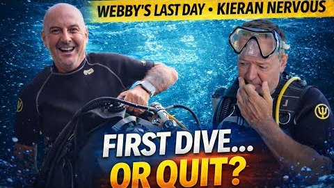 “First Dive or Walk Away? Day 2 Scuba Diving Drama” Will kieran do it? Will Webby pass?
