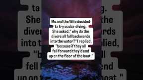 Scuba Diving Logic That ACTUALLY Makes Sense!! 😂💀 #shorts #diving #humor