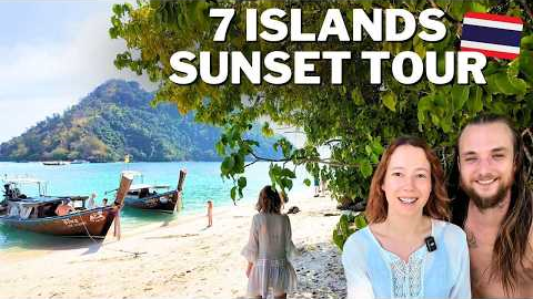 Krabi Island Hopping Tour🏝️|| 7 islands sunset boat trip with bioluminescent plankton 🌌