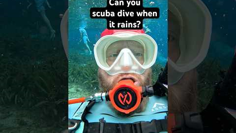Scuba Diving in the rain can be magical -just avoid the lightning🤿☔️✨ #scubadiving #rain #sarcasm