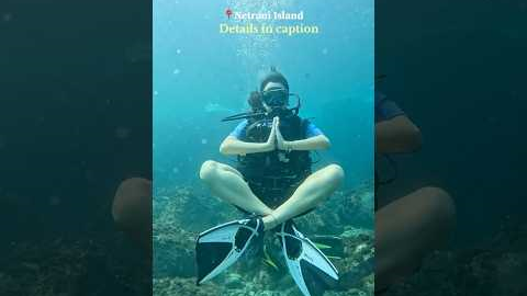 Scuba diving only at 3500 | Netrani Island | Gokarna #ytshorts #scubadiving #netraniisland