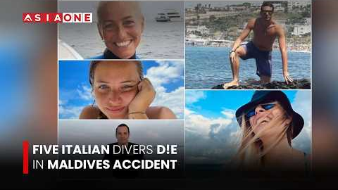 Five Italian Divers D!e in Maldives Scuba Accident During Deep Cave Exploration | Asia One News